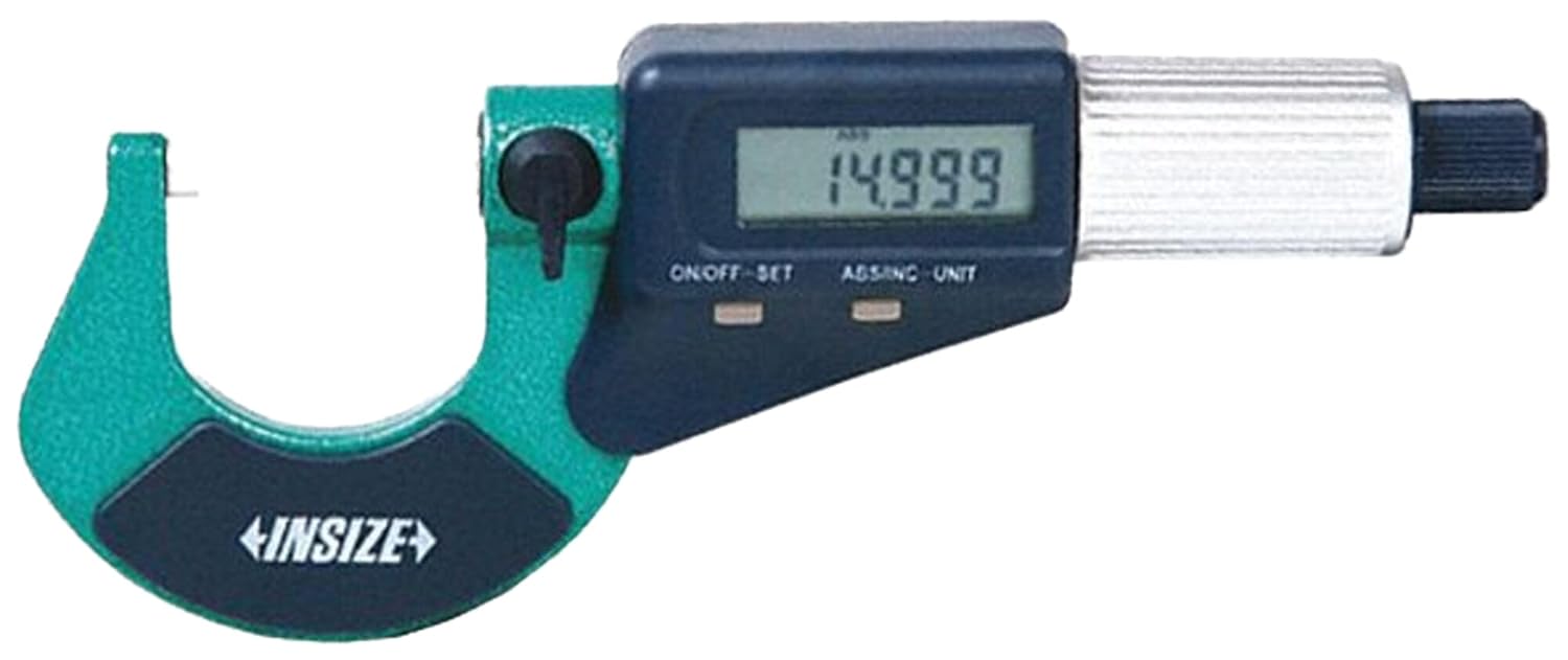 Digital Outside Micrometer 0-25mm/0-1" (Screw Gauge), Insize - Image 2