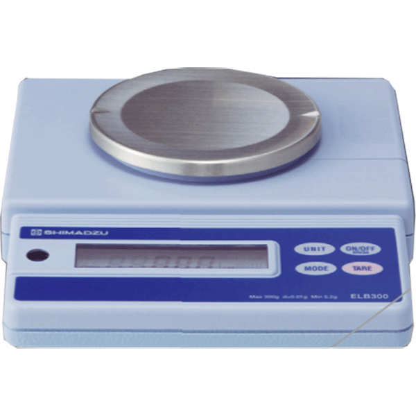 Digital Balance 0.01g to 300g, Model # ELB300, Shimadzu Japan