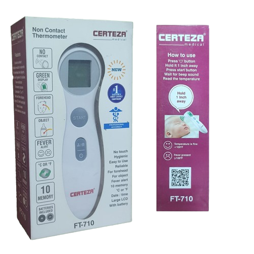 Non Contact Thermometer, Model # FT710, Certeza - Image 2