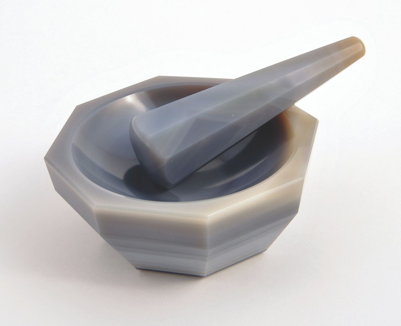 Mortar & Pestle 4", 5", 6", 8" Agate, China - Image 2
