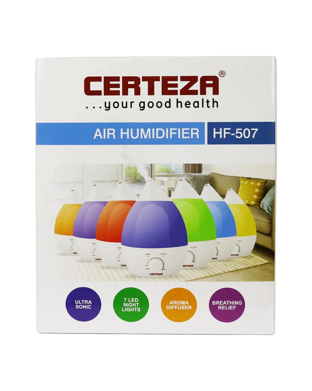 Air Humidifier, Model # HF507, Certeza - Image 2