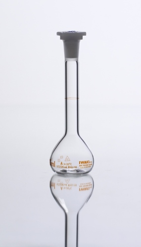 Volumetric Flasks, Class A Accuracy, Borosilicate Glass – IWAKI (5 mL to 1000 mL) - Image 2