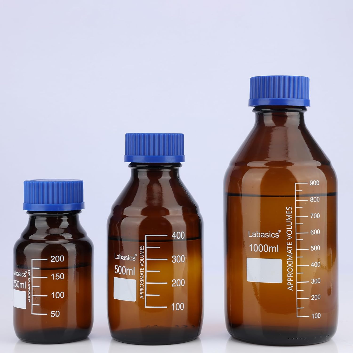 Amber Glass Media Bottles, Laboratory Grade – Lab Glass