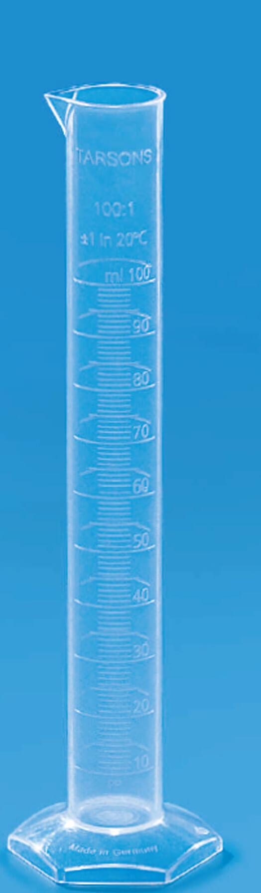 Measuring Cylinders, Class B, Molded Graduations, PMP Material – Tarsons (100 mL to 1000 mL) - Image 2