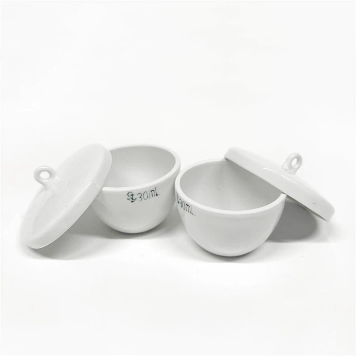 Crucible with Lid, Porcelain, Laboratory Grade – China (30 cc to 100 cc)