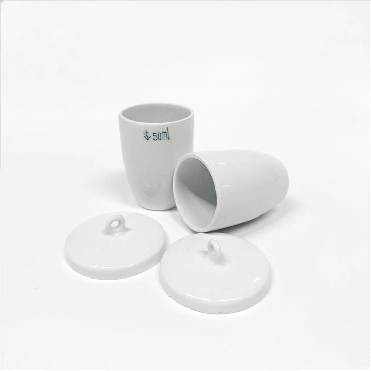 Crucible with Lid, Porcelain, Laboratory Grade – China (30 cc to 100 cc) - Image 5