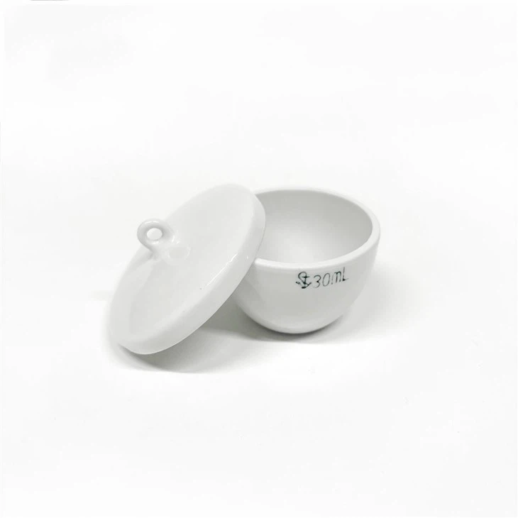 Crucible with Lid, Porcelain, Laboratory Grade – China (30 cc to 100 cc) - Image 4