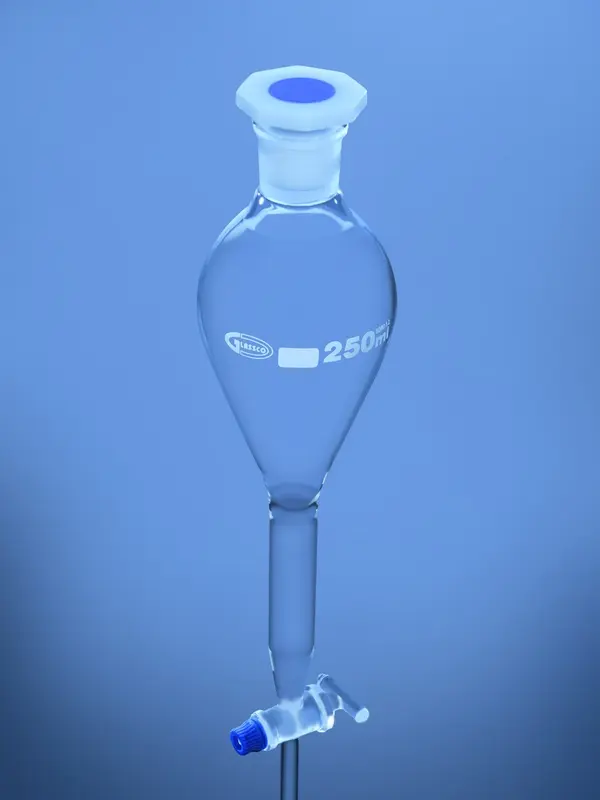 Separating Funnel, Gilson Type, Solid Glass Stopcock – Glassco