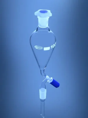 Separating Funnel, Pear Shape, Needle Valve Stopcock – Glassco