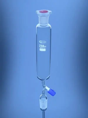 Separating Funnel, Cylindrical, Needle Valve Stopcock, DIN/ISO – Glassco