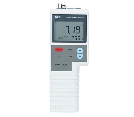 Portable Multiparameter Meter, pH / ORP / Conductivity / TDS / Salinity / Temperature – Jenco | Model 6360