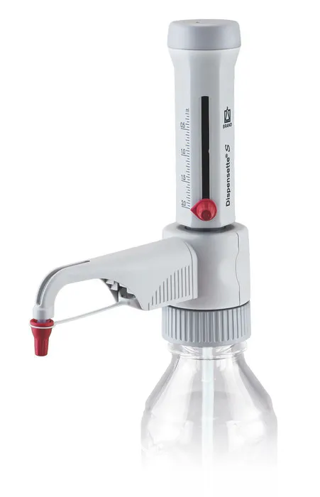Dispensette® S Analog-Adjustable Bottle-Top Dispenser – BRAND | 0.1–100 mL, with & without Recirculation Valve - Image 2