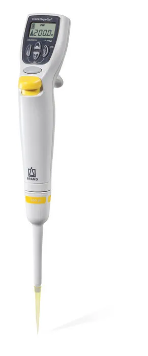 Transferpette® S Electronic Single-Channel Micropipette, Adjustable Volume – BRAND | 0.5 µL – 5 mL