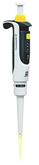 Transferpette® S Single-Channel Micropipette, Adjustable Volume – BRAND | 0.1 µL – 10 mL