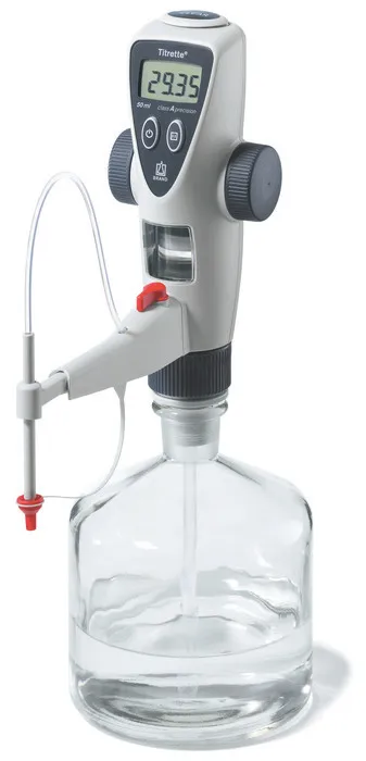 Titrette® Digital Bottle-Top Burette – BRAND | 25 & 50 mL, with & without RS232 Interface